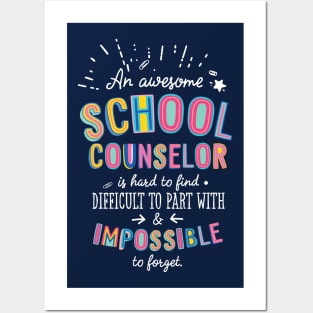 An awesome School Counselor Gift Idea - Impossible to Forget Quote Posters and Art